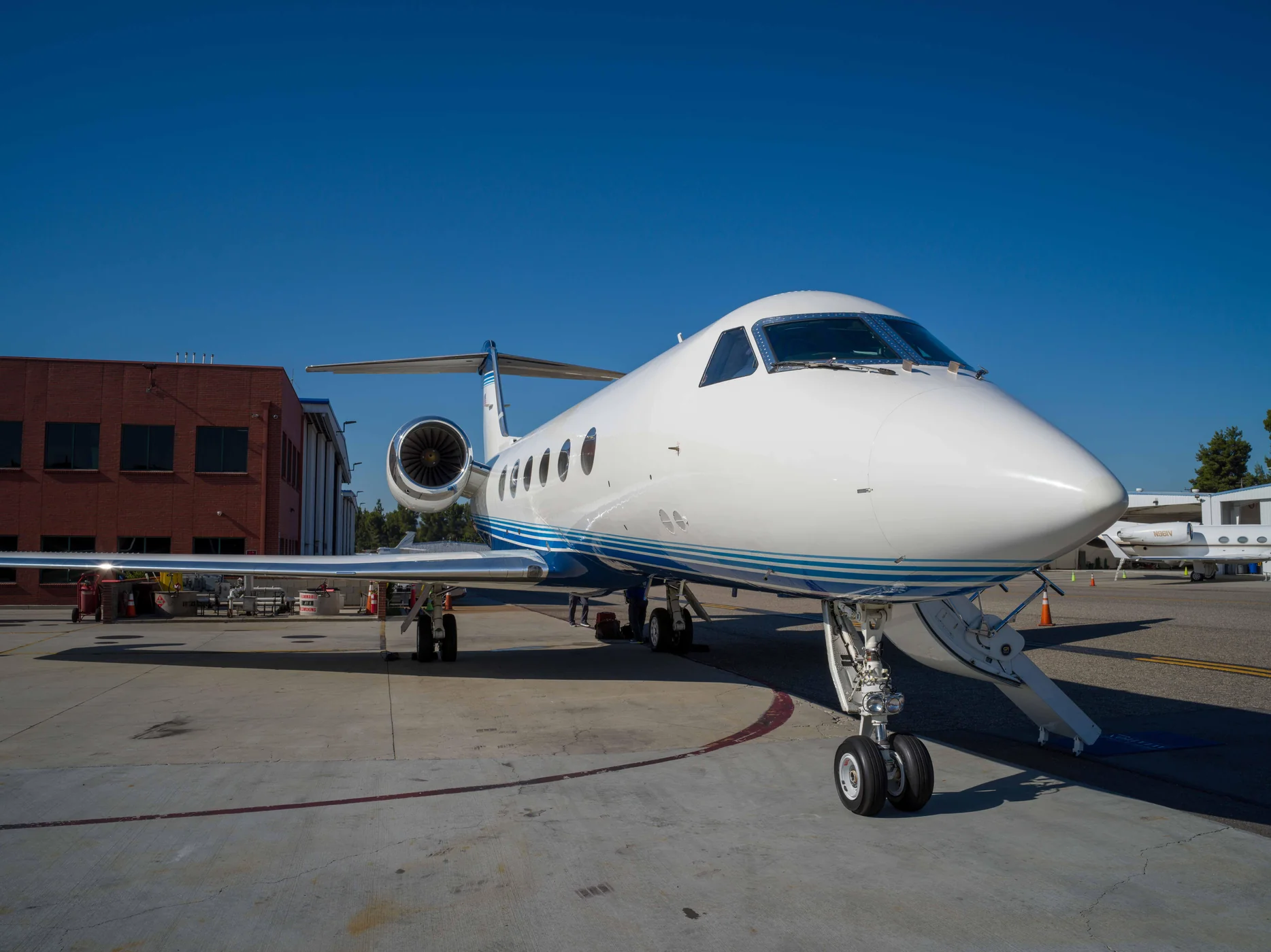 Gulfstream G-IV photographed at Van Nuys Airport, California
